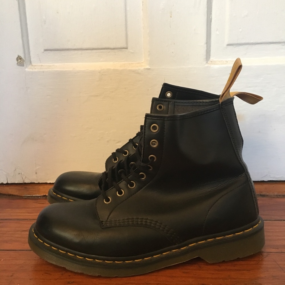 Black High Top Vegan Dr. Martens (barely worn)